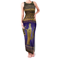 Hera Family Matching Tank Maxi Dress and Hawaiian Shirt Goddess With Ancient Greek Pattern - Wonder Print Shop