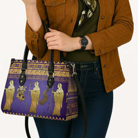 Hera Leather Bag Goddess With Ancient Greek Pattern - Wonder Print Shop