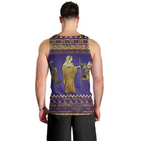 Hera Men Tank Top Goddess With Ancient Greek Pattern - Wonder Print Shop