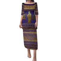 Hera Puletasi Goddess With Ancient Greek Pattern - Wonder Print Shop