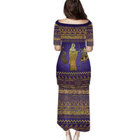 Hera Puletasi Goddess With Ancient Greek Pattern - Wonder Print Shop