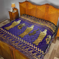 Hera Quilt Goddess With Ancient Greek Pattern - Wonder Print Shop