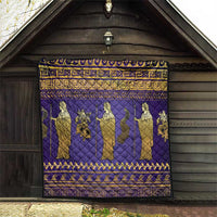 Hera Quilt Goddess With Ancient Greek Pattern - Wonder Print Shop