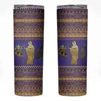 Hera Skinny Tumbler Goddess With Ancient Greek Pattern - Wonder Print Shop