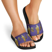 Hera Slide Sandals Goddess With Ancient Greek Pattern - Wonder Print Shop