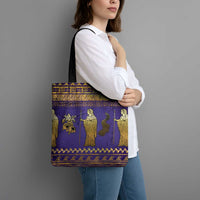 Hera Tote Bag Goddess With Ancient Greek Pattern - Wonder Print Shop