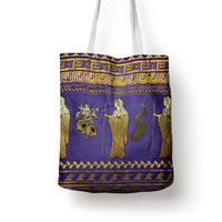 Hera Tote Bag Goddess With Ancient Greek Pattern - Wonder Print Shop