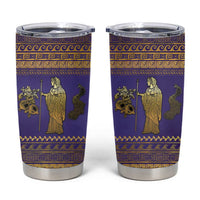 Hera Tumbler Cup Goddess With Ancient Greek Pattern - Wonder Print Shop