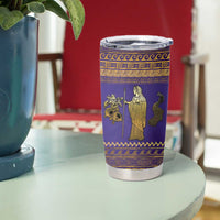Hera Tumbler Cup Goddess With Ancient Greek Pattern - Wonder Print Shop