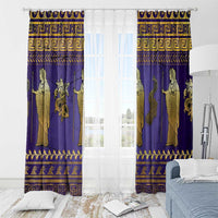 Hera Window Curtain Goddess With Ancient Greek Pattern - Wonder Print Shop
