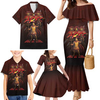 Ancient Greek Ares Family Matching Mermaid Dress and Hawaiian Shirt God Of War And Courage - Wonder Print Shop