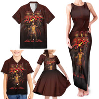 Ancient Greek Ares Family Matching Tank Maxi Dress and Hawaiian Shirt God Of War And Courage - Wonder Print Shop