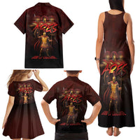 Ancient Greek Ares Family Matching Tank Maxi Dress and Hawaiian Shirt God Of War And Courage - Wonder Print Shop