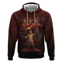 Ancient Greek Ares Hoodie God Of War And Courage - Wonder Print Shop