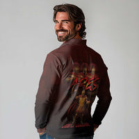 Ancient Greek Ares Long Sleeve Polo Shirt God Of War And Courage - Wonder Print Shop