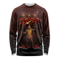 Ancient Greek Ares Long Sleeve Shirt God Of War And Courage - Wonder Print Shop