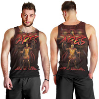 Ancient Greek Ares Men Tank Top God Of War And Courage - Wonder Print Shop