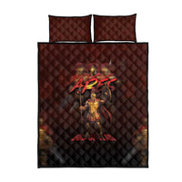 Ancient Greek Ares Quilt Bed Set God Of War And Courage - Wonder Print Shop