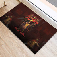 Ancient Greek Ares Rubber Doormat God Of War And Courage - Wonder Print Shop