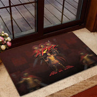 Ancient Greek Ares Rubber Doormat God Of War And Courage - Wonder Print Shop