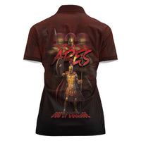 Ancient Greek Ares Women Polo Shirt God Of War And Courage - Wonder Print Shop