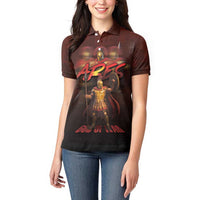 Ancient Greek Ares Women Polo Shirt God Of War And Courage - Wonder Print Shop