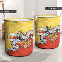 Bhutan Laundry Basket Druk Thunder Dragon Pattern