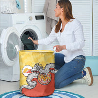Bhutan Laundry Basket Druk Thunder Dragon Pattern