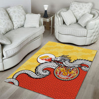 Bhutan Area Rug Druk Thunder Dragon Pattern