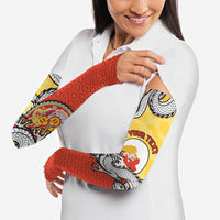 Personalized Bhutan Arm Sleeves Druk Thunder Dragon Pattern