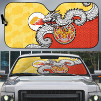 Bhutan Auto Sun Shade Druk Thunder Dragon Pattern