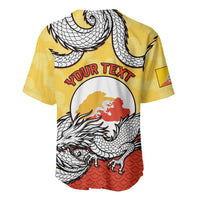 Personalized Bhutan Baseball Jersey Druk Thunder Dragon Pattern