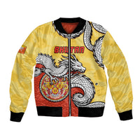 Personalized Bhutan Bomber Jacket Druk Thunder Dragon Pattern