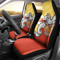 Bhutan Car Seat Cover Druk Thunder Dragon Pattern