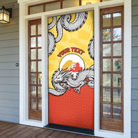 Personalized Bhutan Door Cover Druk Thunder Dragon Pattern