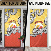 Personalized Bhutan Door Cover Druk Thunder Dragon Pattern