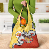 Bhutan Grocery Bag Druk Thunder Dragon Pattern
