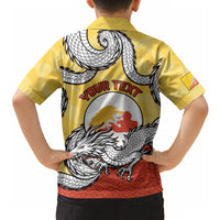 Personalized Bhutan Hawaiian Shirt Druk Thunder Dragon Pattern