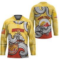 Personalized Bhutan Hockey Jersey Druk Thunder Dragon Pattern