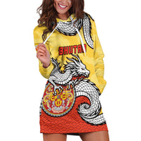 Personalized Bhutan Hoodie Dress Druk Thunder Dragon Pattern