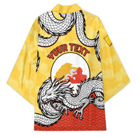 Personalized Bhutan Kimono Druk Thunder Dragon Pattern