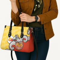 Bhutan Leather Bag Druk Thunder Dragon Pattern