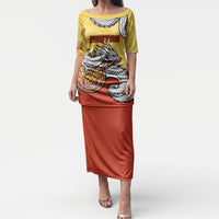 Personalized Bhutan Puletasi Druk Thunder Dragon Pattern