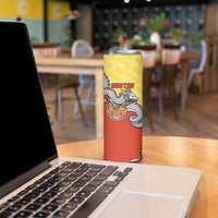 Personalized Bhutan Skinny Tumbler Druk Thunder Dragon Pattern
