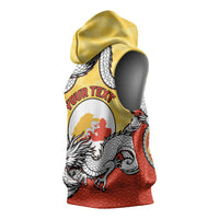 Personalized Bhutan Sleeveless Hoodie Druk Thunder Dragon Pattern