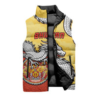 Personalized Bhutan Sleeveless Puffer Jacket Druk Thunder Dragon Pattern