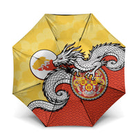 Bhutan Umbrella Druk Thunder Dragon Pattern