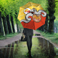 Bhutan Umbrella Druk Thunder Dragon Pattern