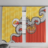 Bhutan Window Curtain Druk Thunder Dragon Pattern