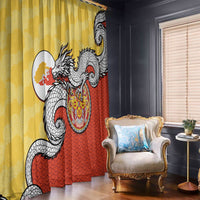 Bhutan Window Curtain Druk Thunder Dragon Pattern